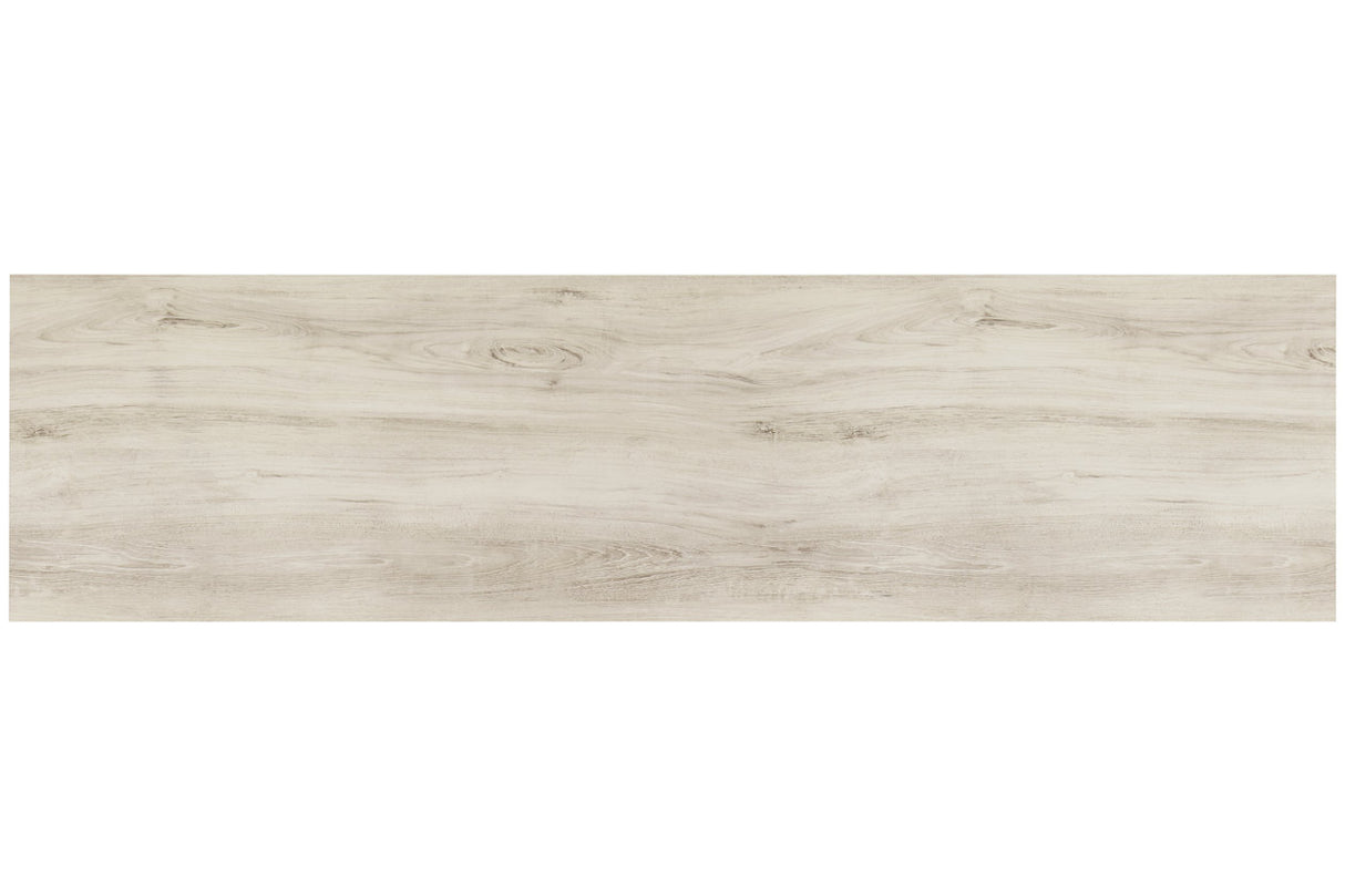 Bellaby Whitewash TV Stand with Electric Fireplace from Ashley - Luna Furniture