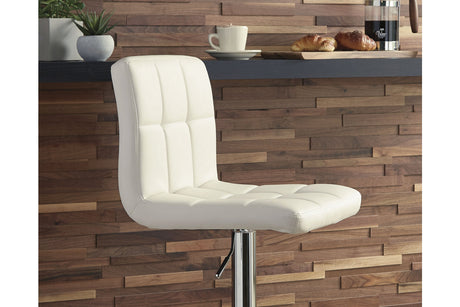 Bellatier Bone Adjustable Height Barstool, Set of 2 from Ashley - Luna Furniture