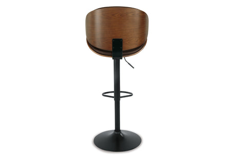 Bellatier Brown Adjustable Height Barstool from Ashley - Luna Furniture