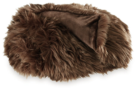 Bellethrone Brown Throw from Ashley - Luna Furniture