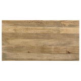 Benton Natural Rectangular Solid Wood Coffee Table from Coaster - Luna Furniture