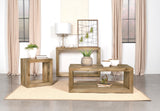 Benton Natural Rectangular Solid Wood Coffee Table from Coaster - Luna Furniture