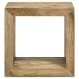 Benton Natural Rectangular Solid Wood End Table from Coaster - Luna Furniture