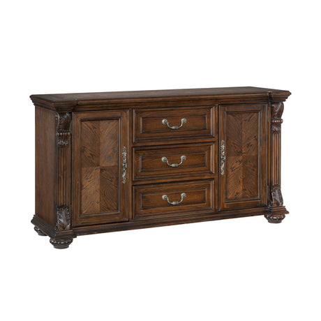 Bergen Dark Oak Buffet from Homelegance - Luna Furniture