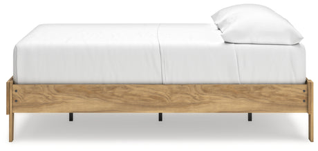 Bermacy Light Brown Full Platform Base Bed from Ashley - Luna Furniture