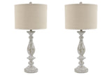 Bernadate Whitewash Table Lamp from Ashley - Luna Furniture