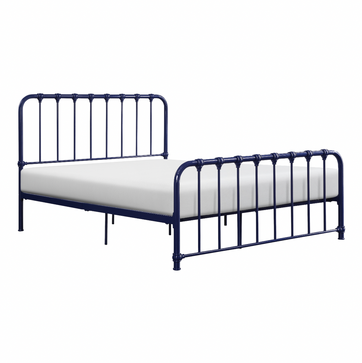 Bethany Blue Full Metal Platform Bed from Homelegance - Luna Furniture