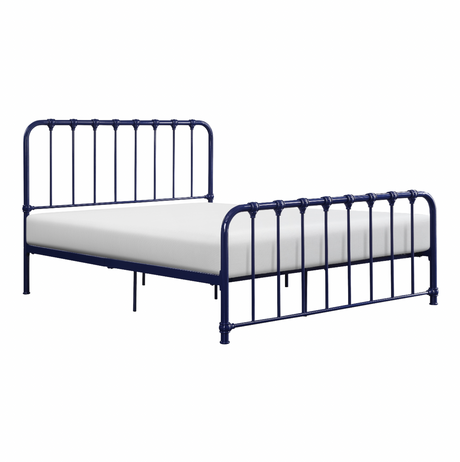 Bethany Blue Full Metal Platform Bed from Homelegance - Luna Furniture