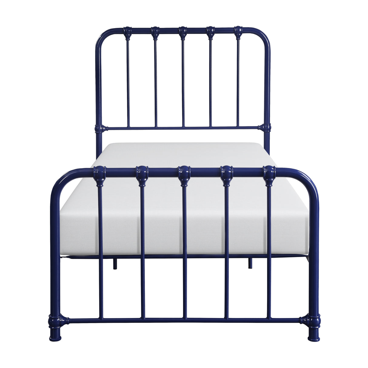 Bethany Blue Twin Metal Platform Bed from Homelegance - Luna Furniture