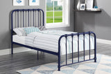 Bethany Blue Twin Metal Platform Bed from Homelegance - Luna Furniture