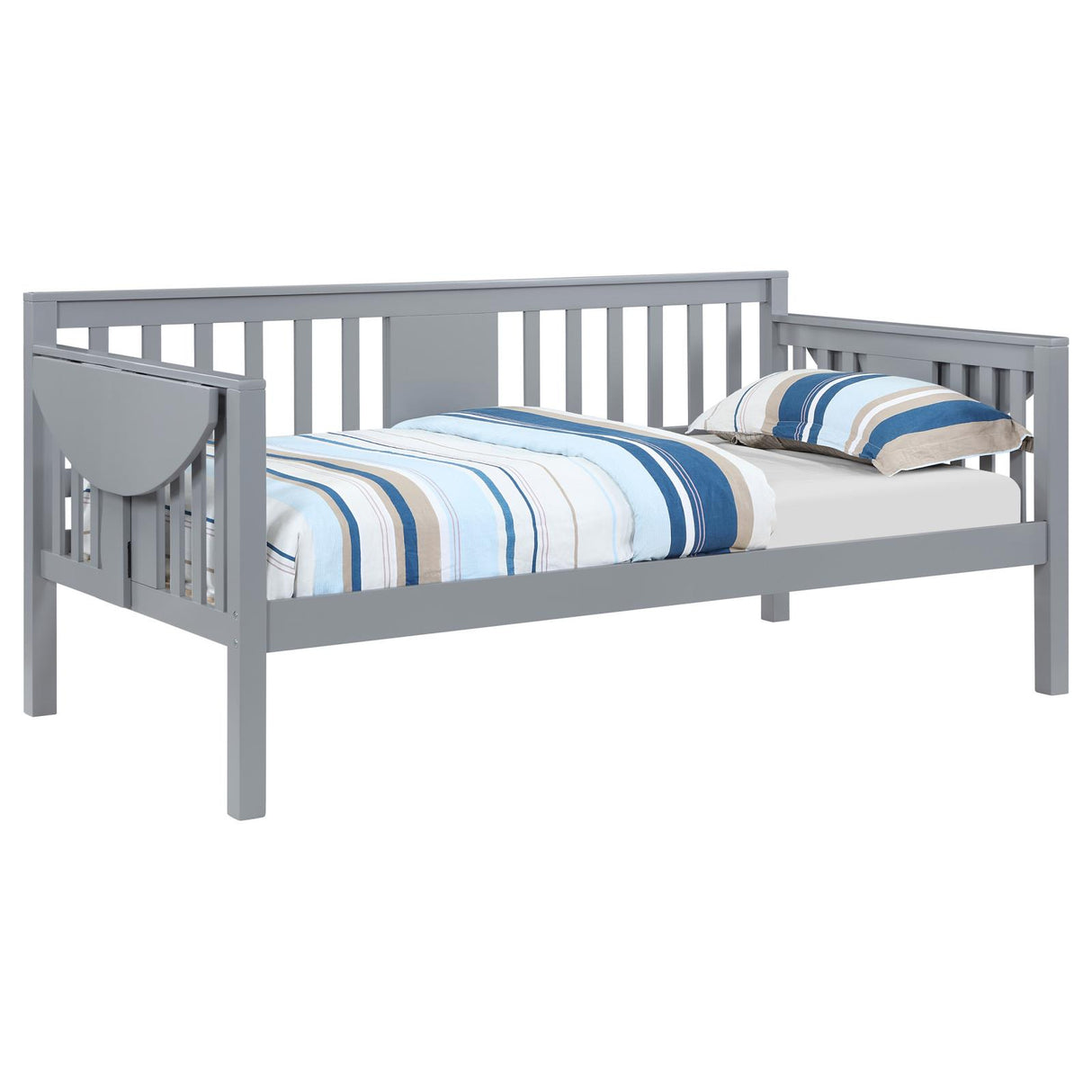Bethany Gray Wood Twin Daybed with Drop-down Tables from Coaster - Luna Furniture