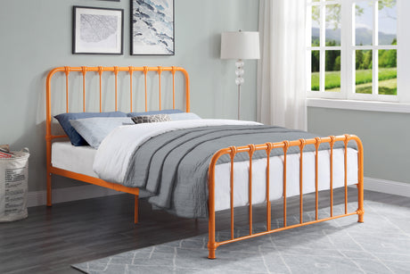 Bethany Orange Full Metal Platform Bed from Homelegance - Luna Furniture