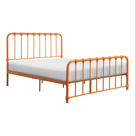 Bethany Orange Queen Metal Platform Bed from Homelegance - Luna Furniture