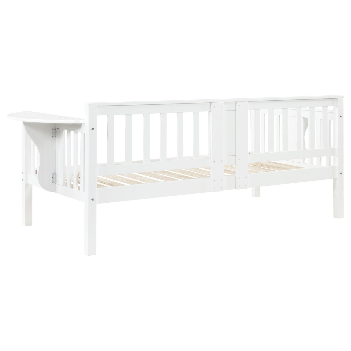 Bethany White Wood Twin Daybed with Drop-down Tables from Coaster - Luna Furniture