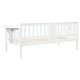 Bethany White Wood Twin Daybed with Drop-down Tables from Coaster - Luna Furniture