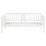 Bethany White Wood Twin Daybed with Drop-down Tables from Coaster - Luna Furniture