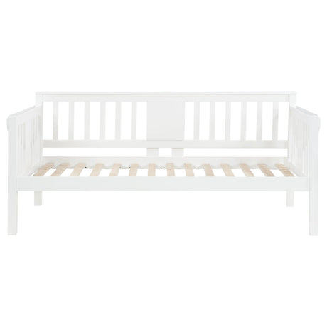 Bethany White Wood Twin Daybed with Drop-down Tables from Coaster - Luna Furniture