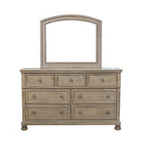 Bethel Wire Brushed Gray Sleigh Storage Platform Bedroom Set from Homelegance - Luna Furniture