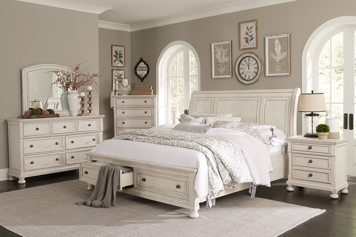 Bethel Wire Brushed White Dresser - Luna Furniture Bethel Wire Brushed White Dresser - Luna Furniture
