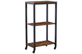 Bevinfield Brown/Black Bar Cart from Ashley Furniture - Luna Furniture