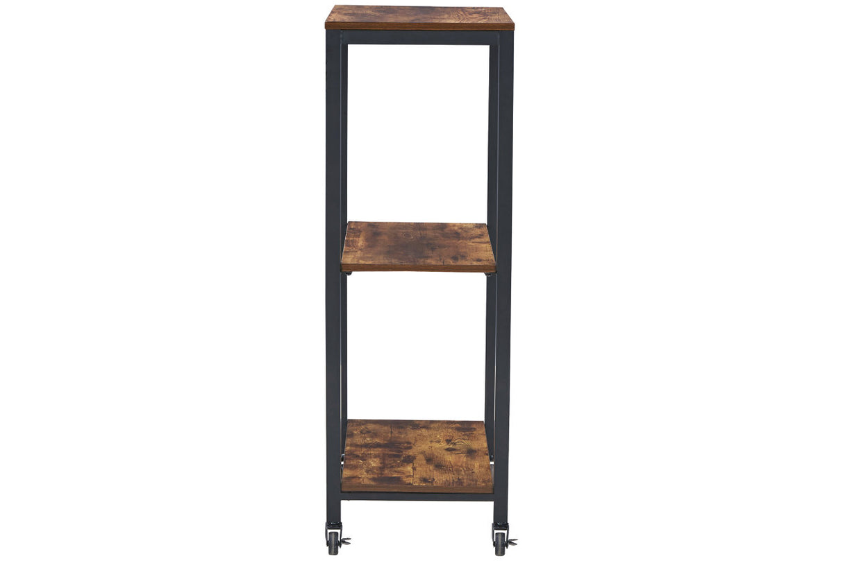 Bevinfield Brown/Black Bar Cart from Ashley Furniture - Luna Furniture