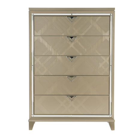Bijou Champagne Chest from Homelegance - Luna Furniture