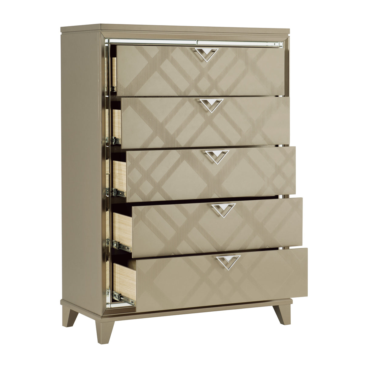 Bijou Champagne Chest from Homelegance - Luna Furniture