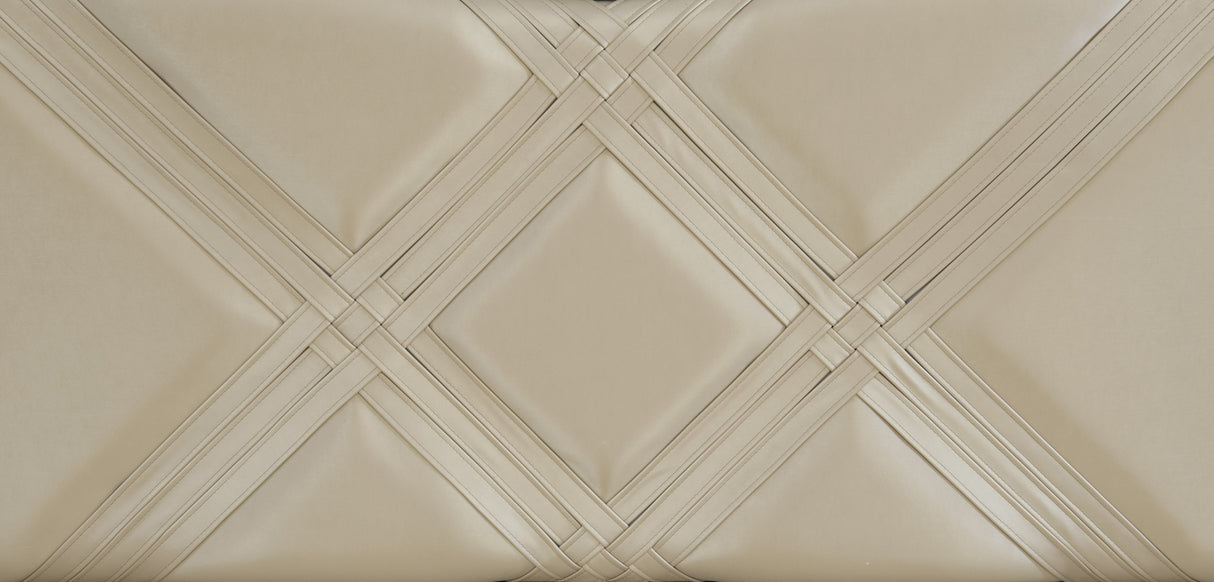 Bijou Champagne King LED Upholstered Storage Platform Bed from Homelegance - Luna Furniture