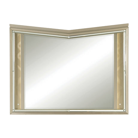 Bijou Champagne Mirror (Mirror Only) from Homelegance - Luna Furniture
