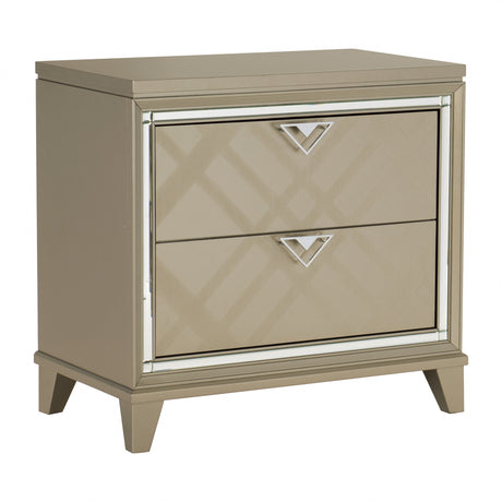 Bijou Champagne Nightstand from Homelegance - Luna Furniture
