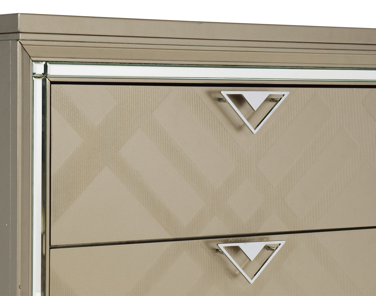 Bijou Champagne Nightstand from Homelegance - Luna Furniture