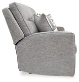 Biscoe Pewter Power Reclining Loveseat from Ashley - Luna Furniture