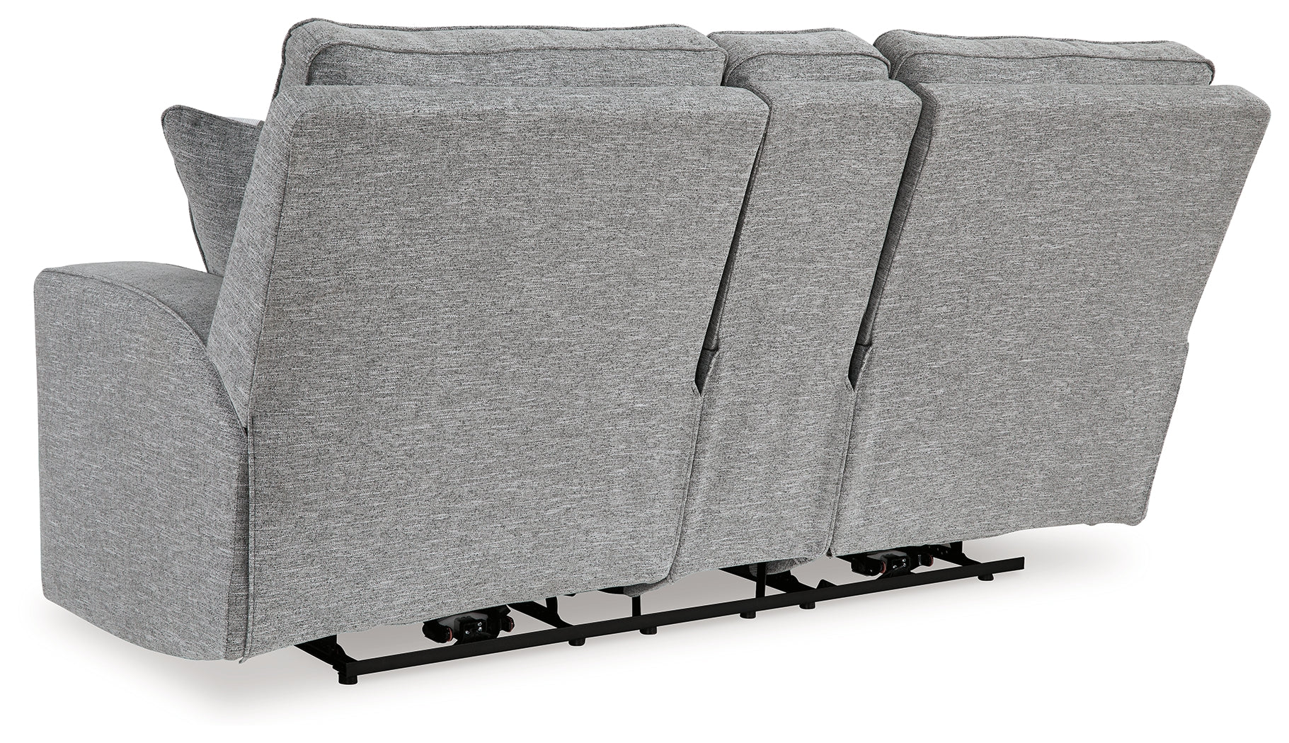 Biscoe Pewter Power Reclining Loveseat - Luna Furniture