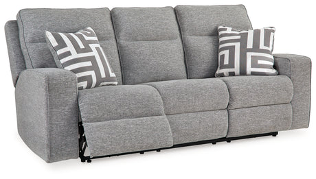 Biscoe Pewter Power Reclining Sofa from Ashley - Luna Furniture