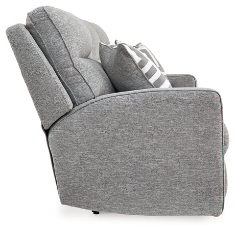 Biscoe Pewter Power Reclining Sofa from Ashley - Luna Furniture