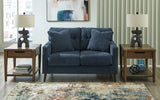 Bixler Navy Loveseat from Ashley - Luna Furniture