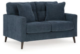 Bixler Navy Loveseat from Ashley - Luna Furniture