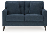 Bixler Navy Loveseat from Ashley - Luna Furniture