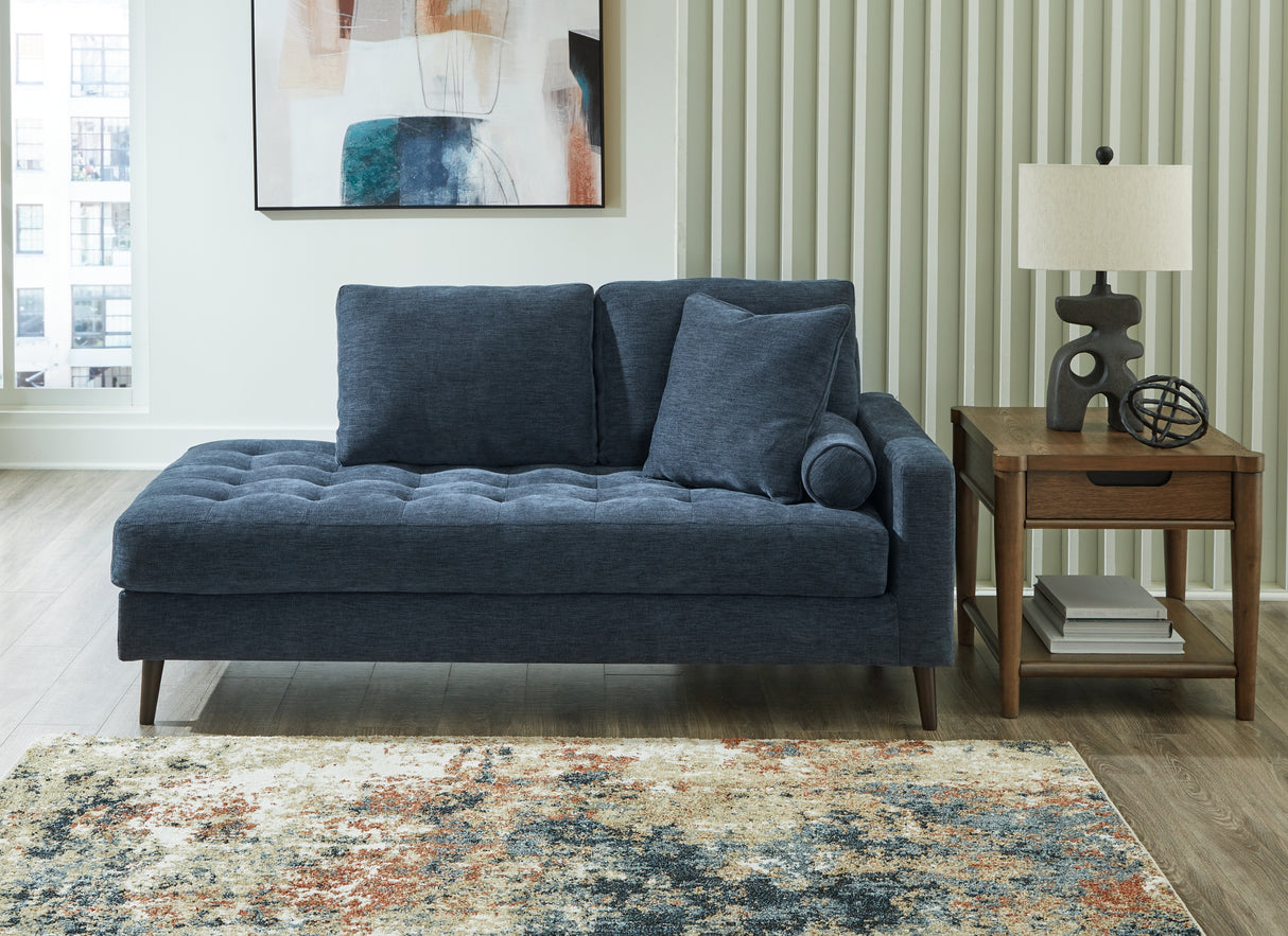 Bixler Navy Right-Arm Facing Corner Chaise from Ashley - Luna Furniture
