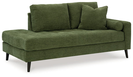 Bixler Olive Right-Arm Facing Corner Chaise from Ashley - Luna Furniture