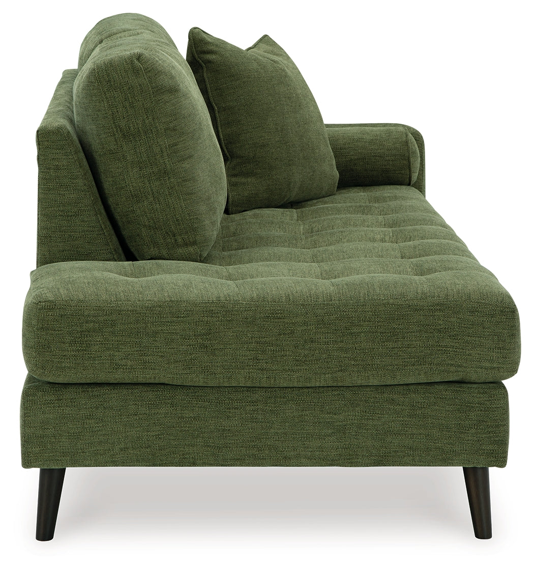 Bixler Olive Right-Arm Facing Corner Chaise from Ashley - Luna Furniture