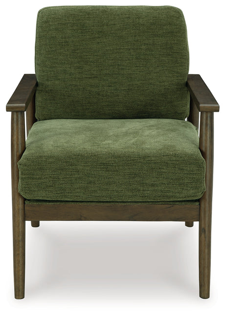 Bixler Olive Showood Accent Chair from Ashley - Luna Furniture