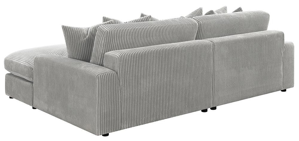 Blaine Fog Upholstered Reversible Sectional from Coaster - Luna Furniture