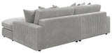Blaine Fog Upholstered Reversible Sectional from Coaster - Luna Furniture