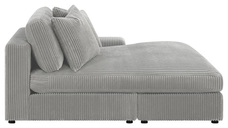 Blaine Fog Upholstered Reversible Sectional from Coaster - Luna Furniture