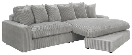 Blaine Fog Upholstered Reversible Sectional from Coaster - Luna Furniture
