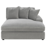 Blaine Fog Upholstered Reversible Sectional from Coaster - Luna Furniture