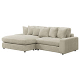 Blaine Sand Upholstered Reversible Sectional Sofa from Coaster - Luna Furniture