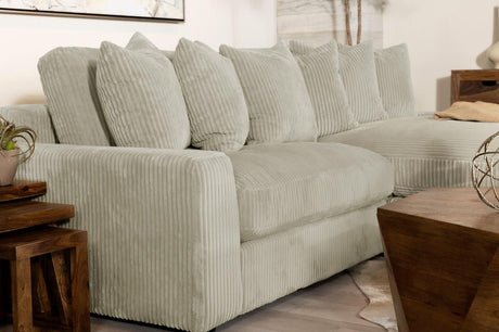 Blaine Sand Upholstered Reversible Sectional Sofa from Coaster - Luna Furniture