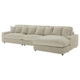 Blaine Sand Upholstered Reversible Sectional Sofa from Coaster - Luna Furniture